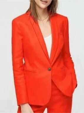 NWT J.Crew Parke Blazer Red Size 12